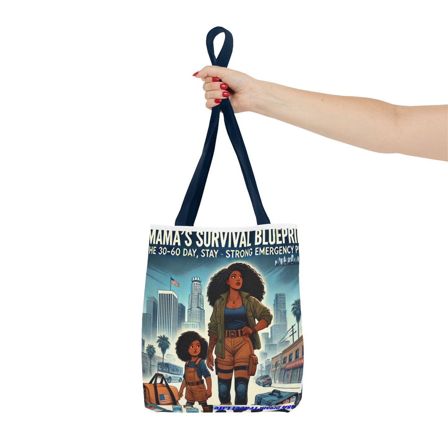 Mama's Survival Blueprint Tote Bag - Empowering Mom Life