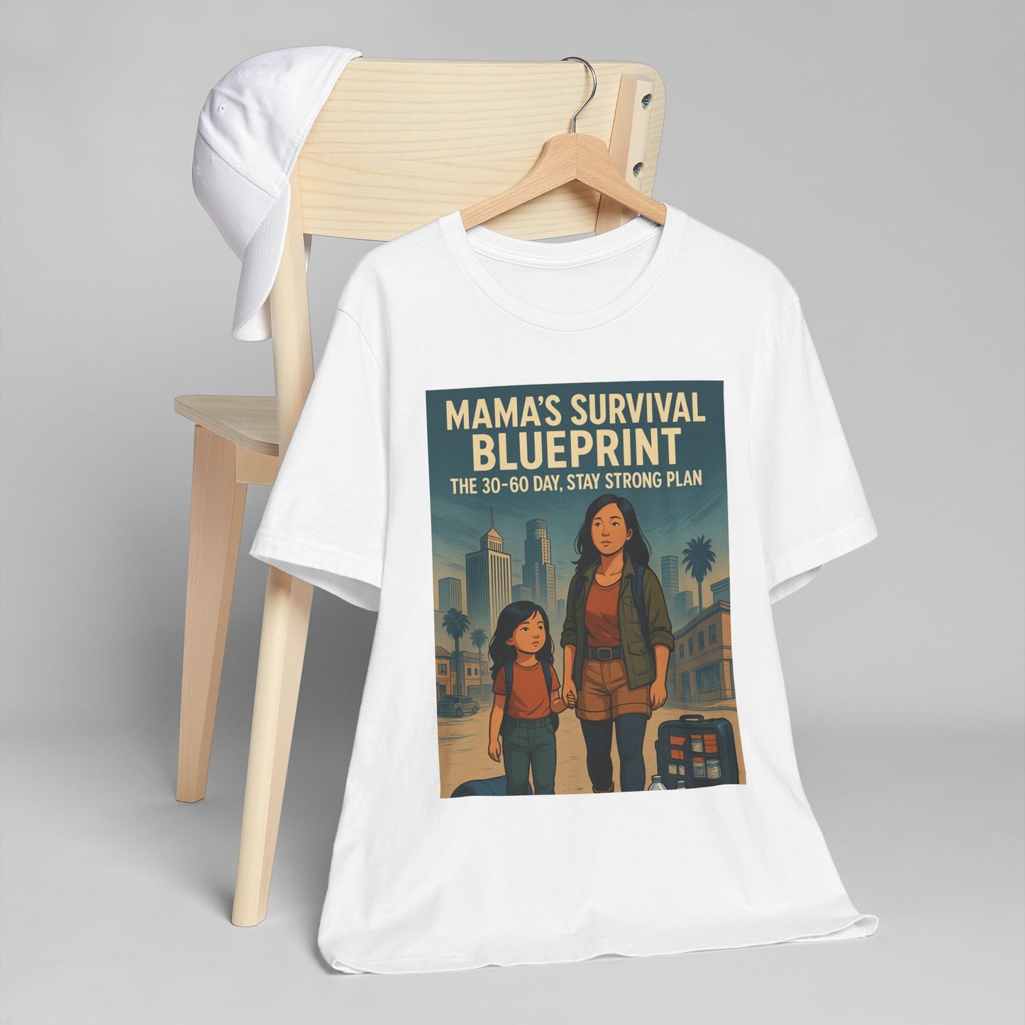 Mama's Survival Blueprint Unisex T-Shirt - Empowering Asian Family Design