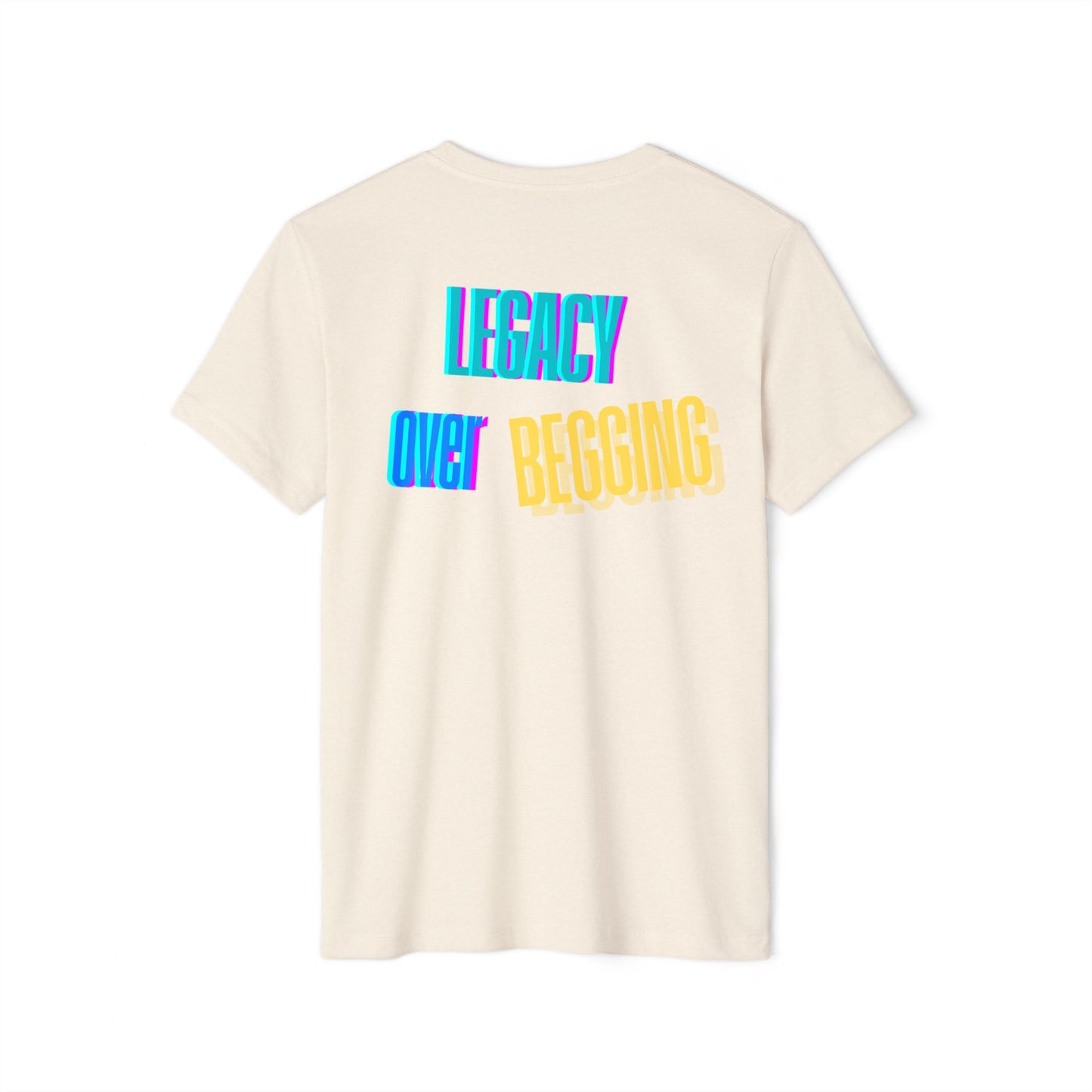 Motivational T-Shirt - 'Go Fund Me Ain't a Plan' 'Legacy Over Begging' Shirt for Kash Dream Travel Life