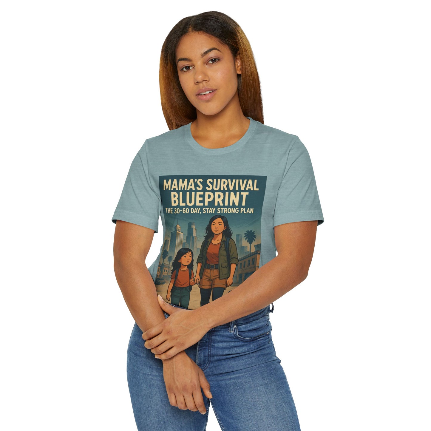 Mama's Survival Blueprint Unisex T-Shirt - Empowering Asian Family Design