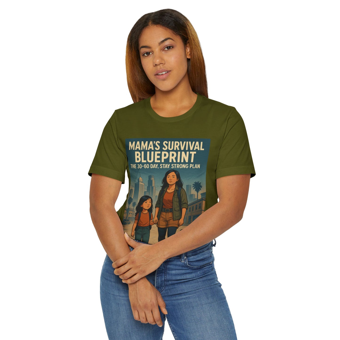 Mama's Survival Blueprint Unisex T-Shirt - Empowering Asian Family Design