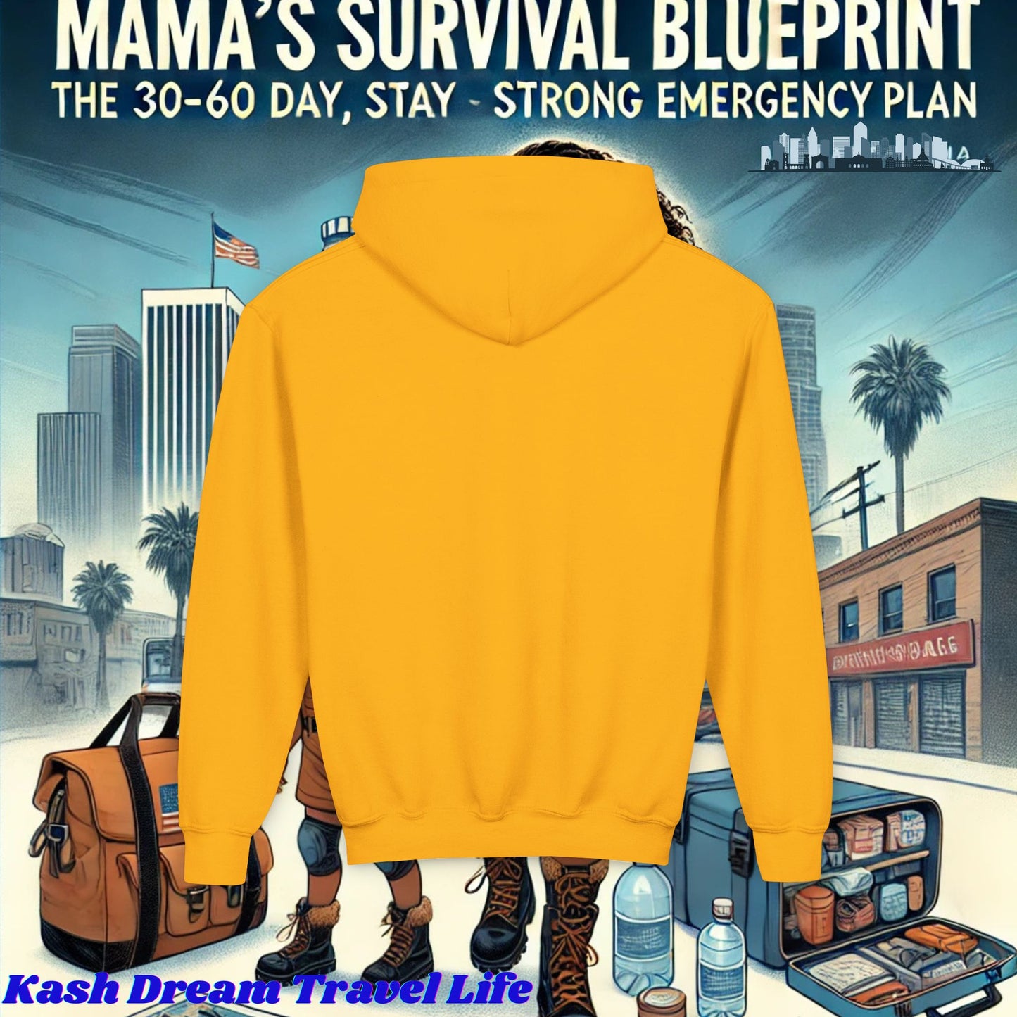 Mama's Survival Blueprint Youth Hoodie - Cozy & Inspirational Sweatshirt