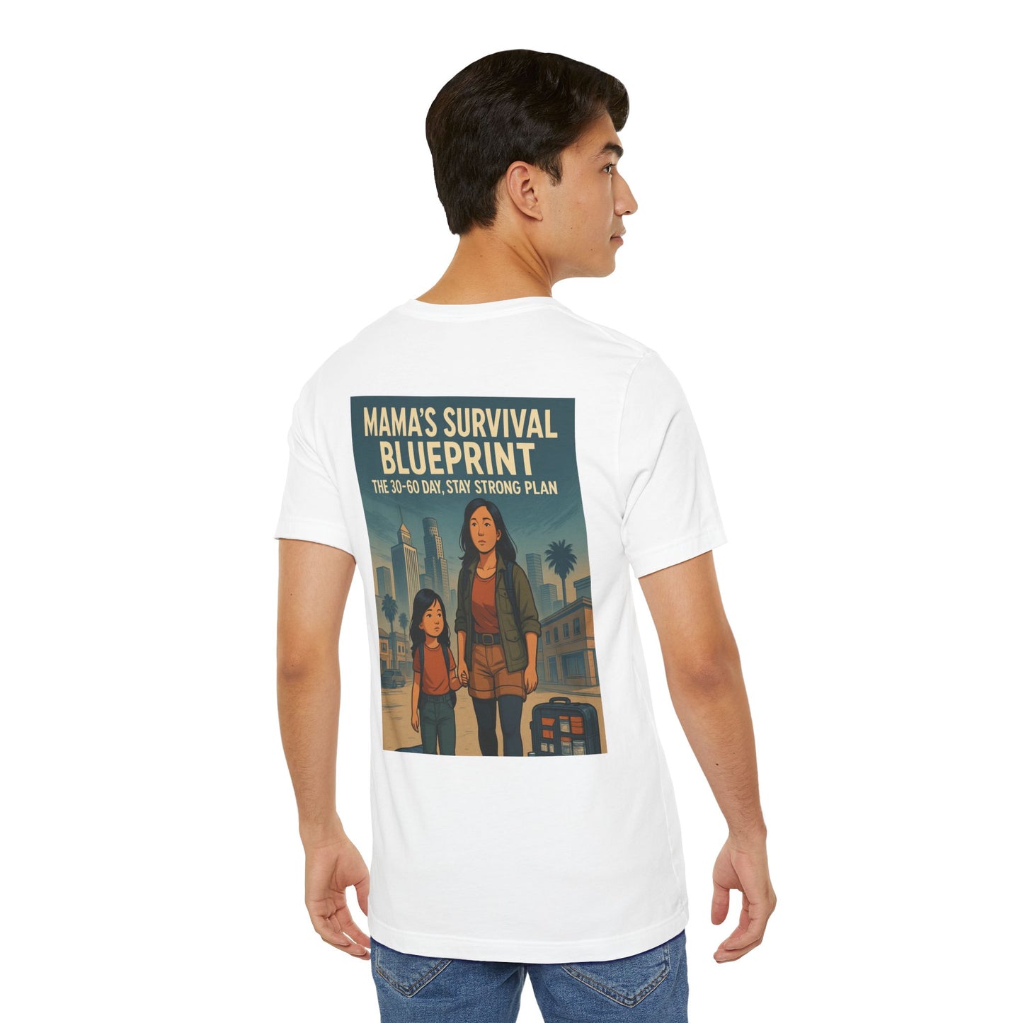 Mama's Survival Blueprint Unisex T-Shirt - Empowering Asian Family Design