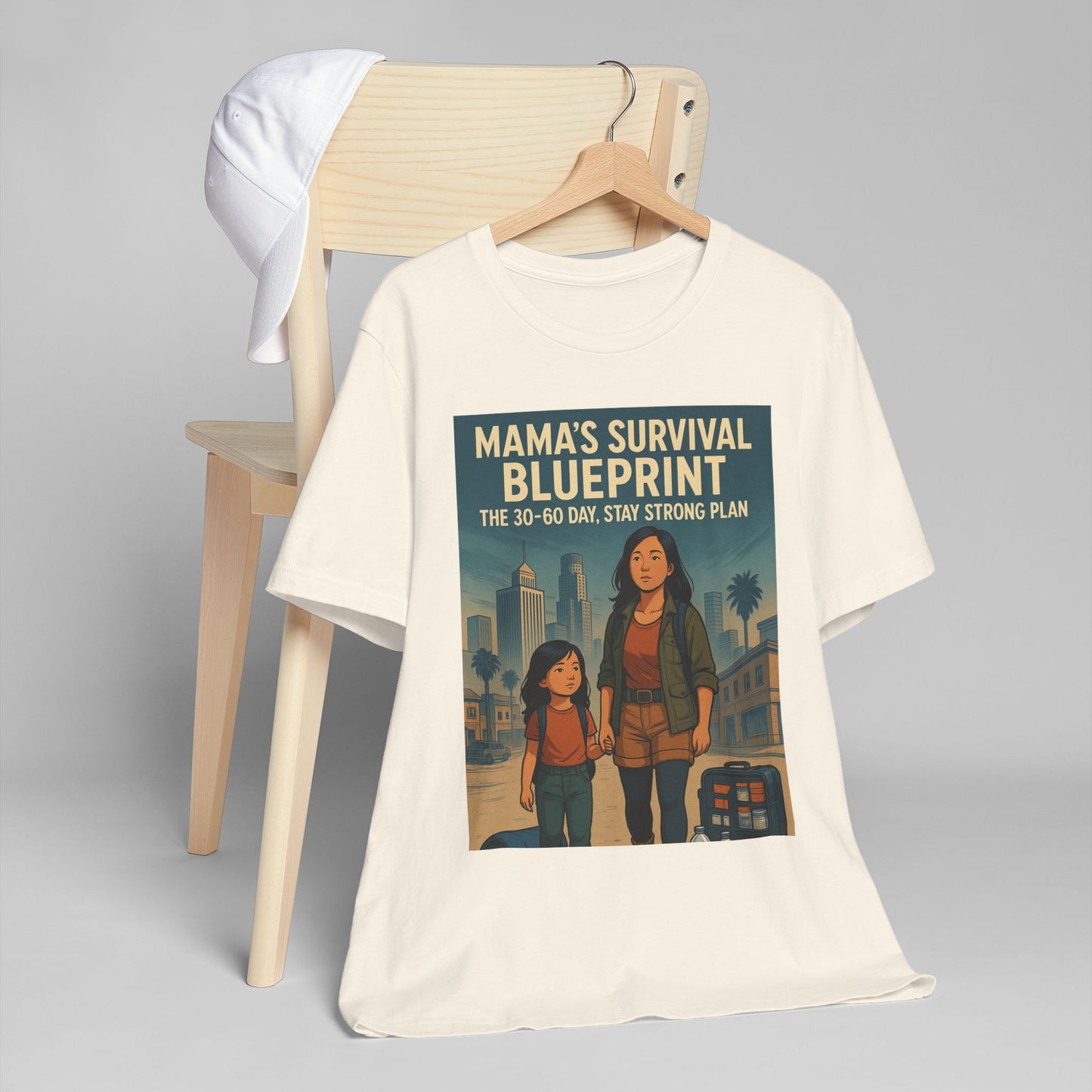 Mama's Survival Blueprint Unisex T-Shirt - Empowering Asian Family Design