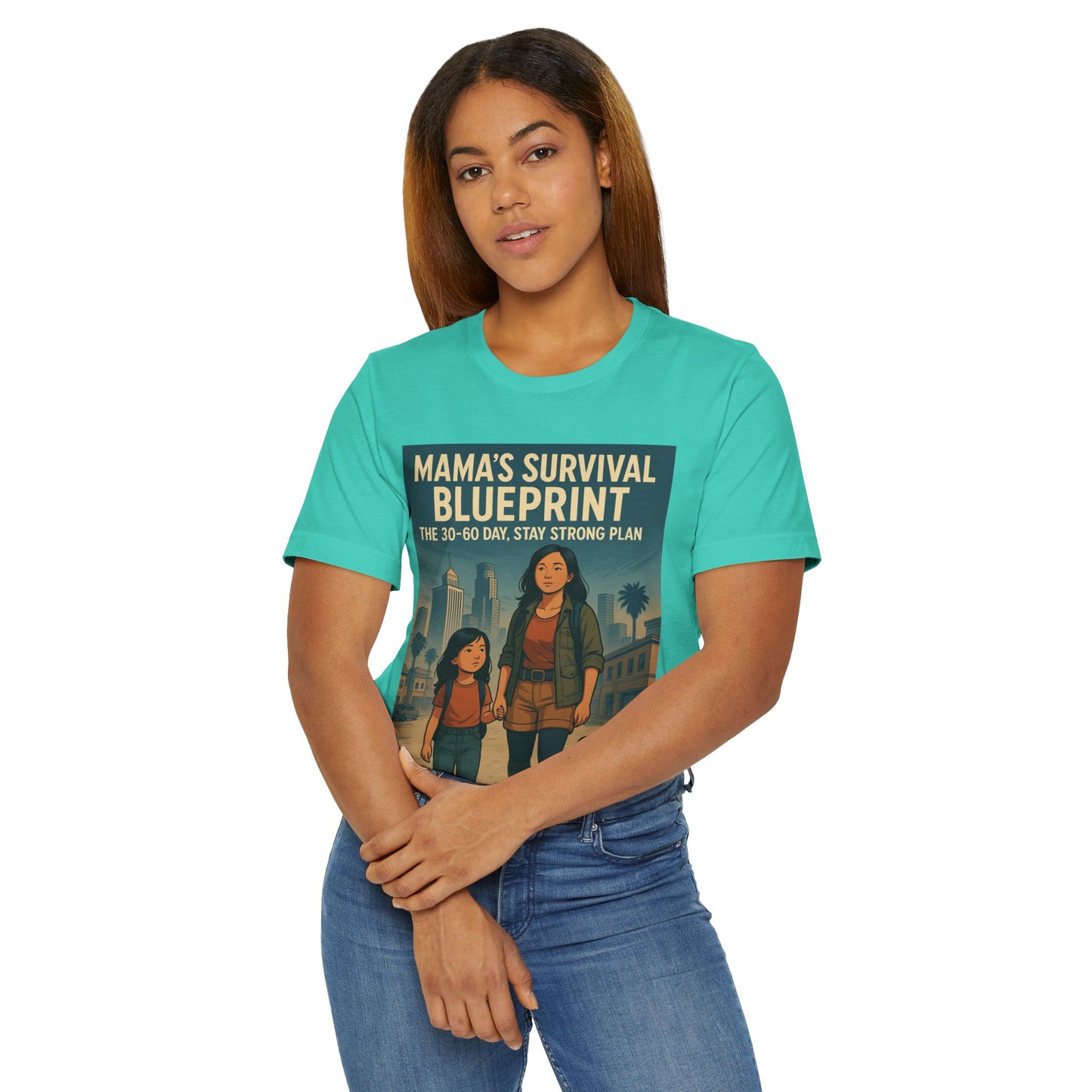 Mama's Survival Blueprint Unisex T-Shirt - Empowering Asian Family Design