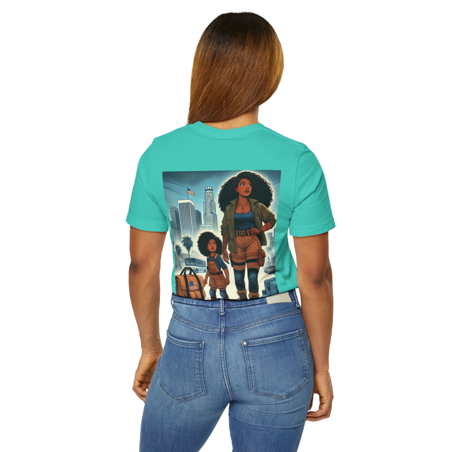 Mama's Survival Blueprint Book -Shirt - Unisex Jersey Tee with Inspiring Artwork