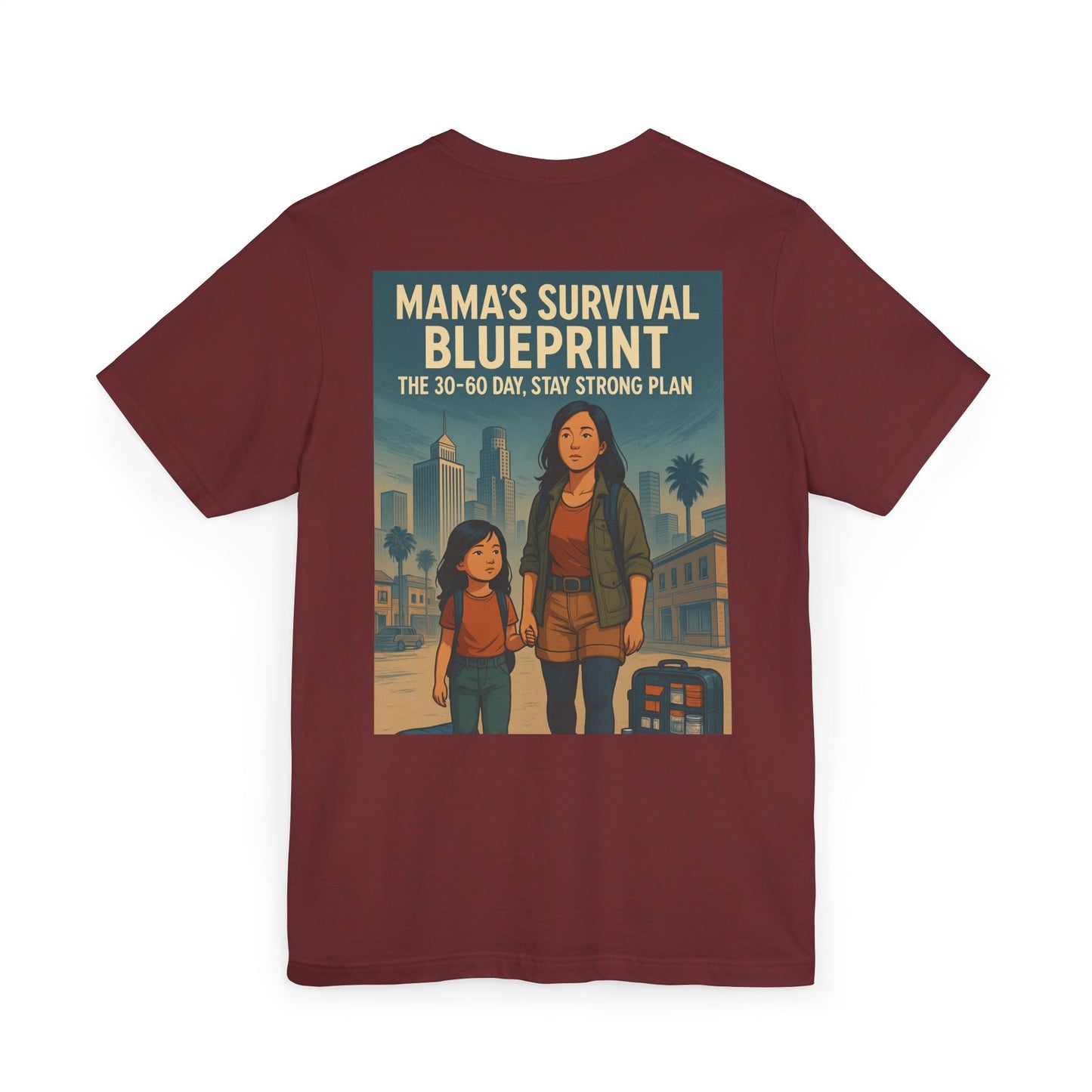 Mama's Survival Blueprint Unisex T-Shirt - Empowering Asian Family Design