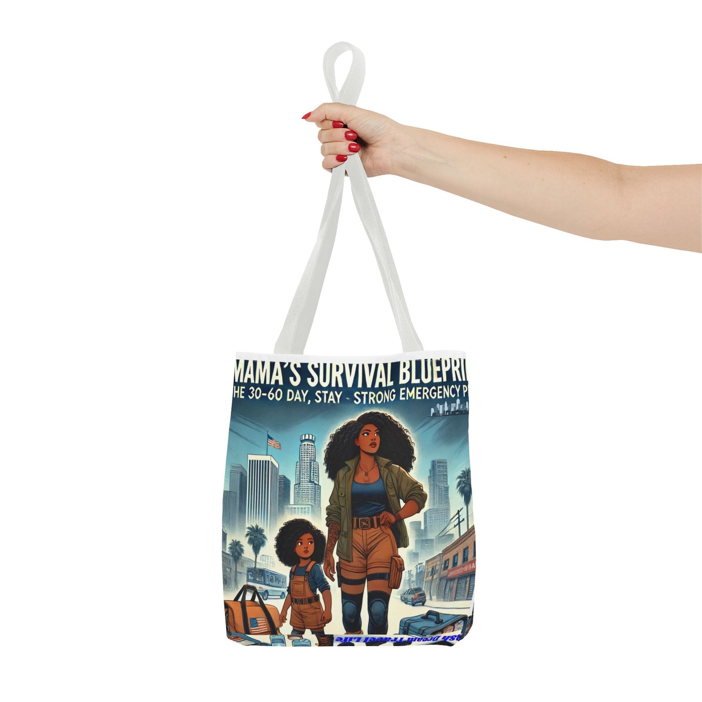 Mama's Survival Blueprint Tote Bag - Empowering Mom Life