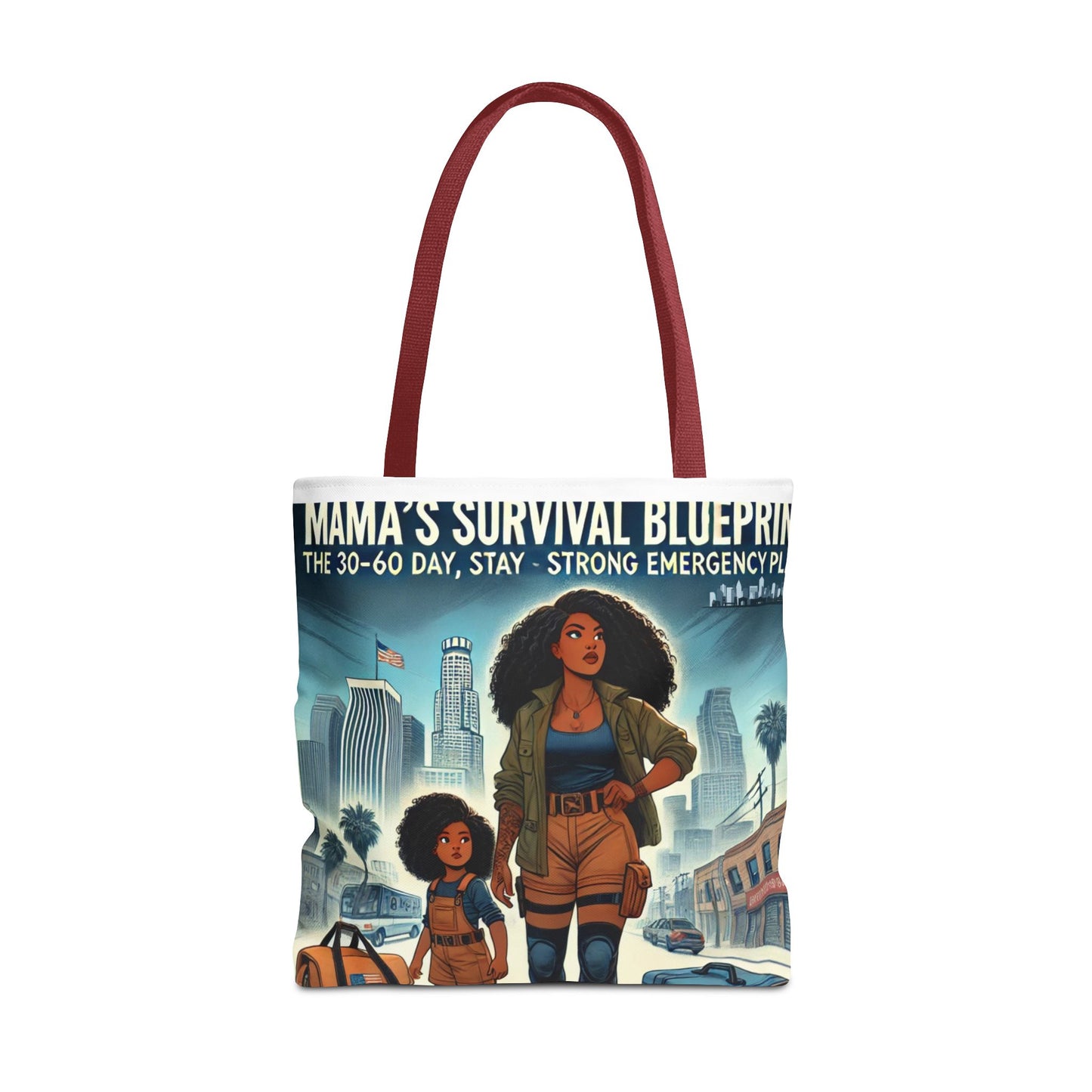 Mama's Survival Blueprint Tote Bag - Empowering Mom Life