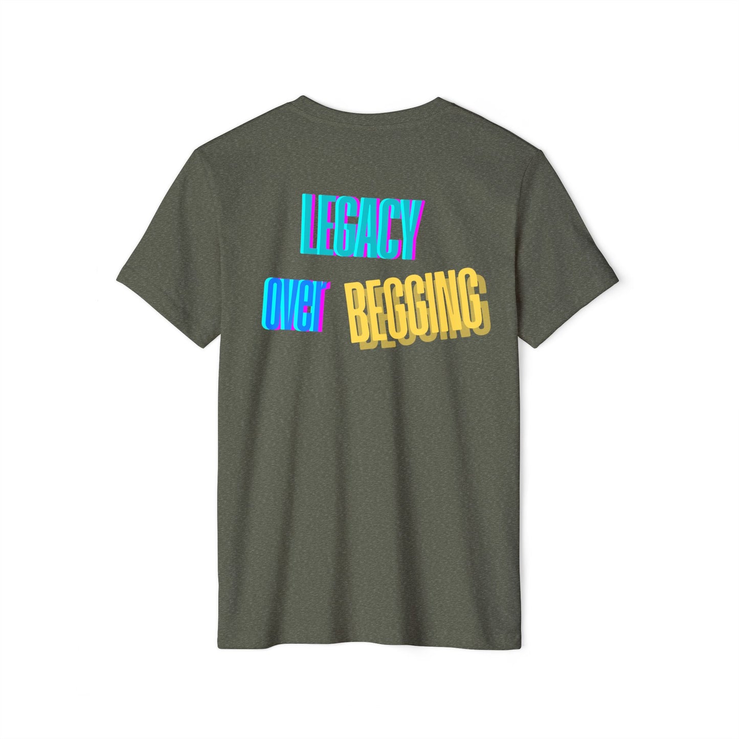 Motivational T-Shirt - 'Go Fund Me Ain't a Plan' 'Legacy Over Begging' Shirt for Kash Dream Travel Life