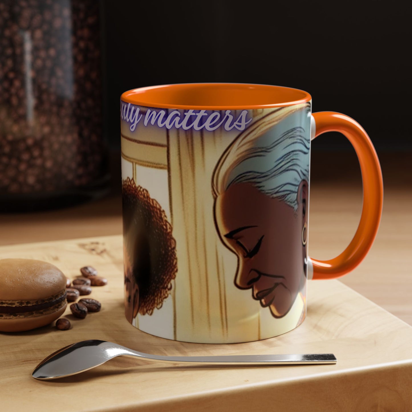 Kash Dream Travel Life Prayer Coffee Mug, Spiritual Mug, Black Family Accent Mug, Faith-Inspired Gift, Family Connection Cup