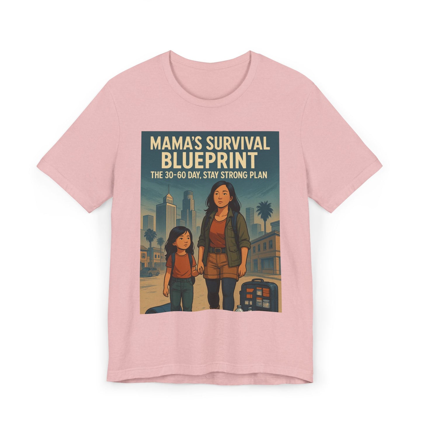 Mama's Survival Blueprint Unisex T-Shirt - Empowering Asian Family Design