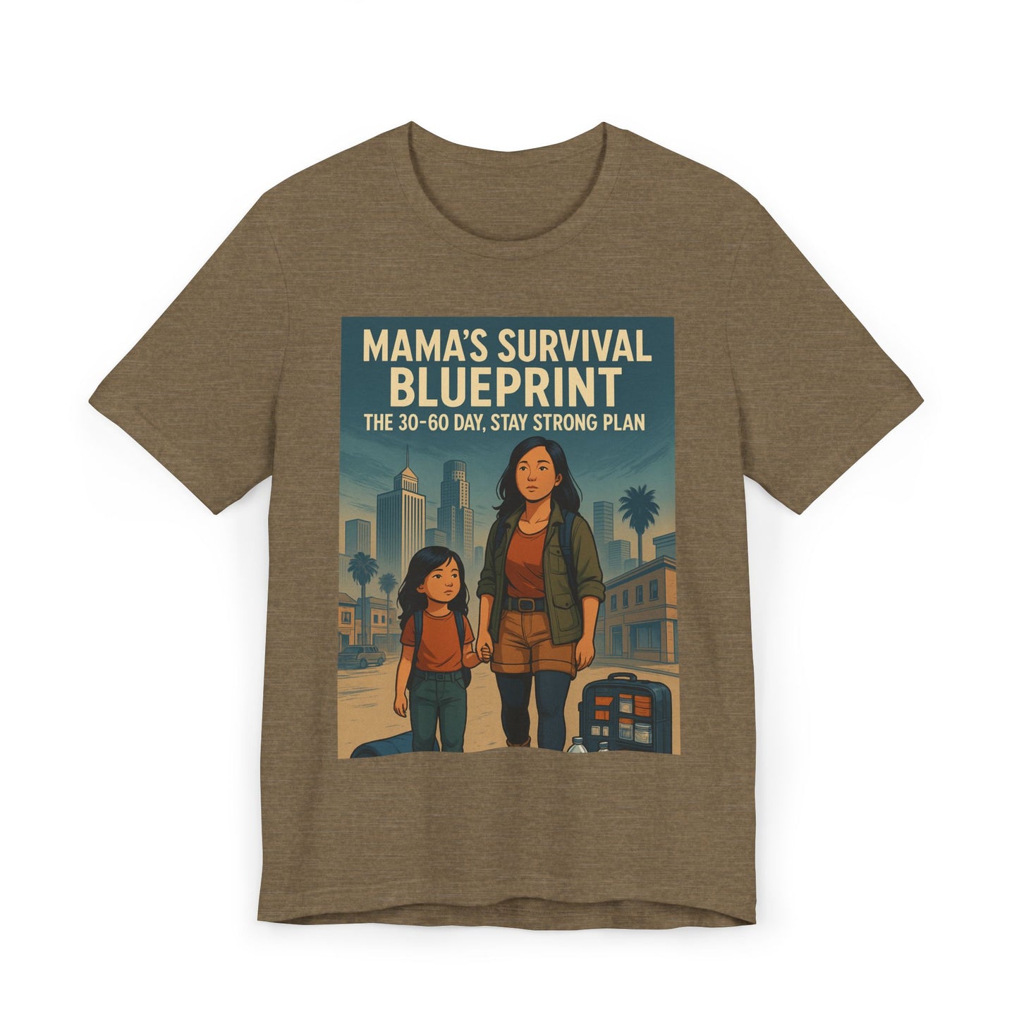 Mama's Survival Blueprint Unisex T-Shirt - Empowering Asian Family Design