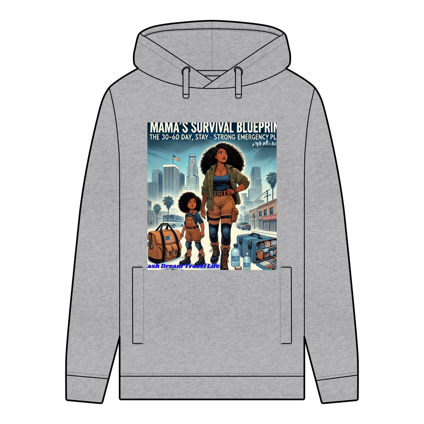 Mama's Survival Blueprint Men's Organic Hoodie - Stay Strong Style