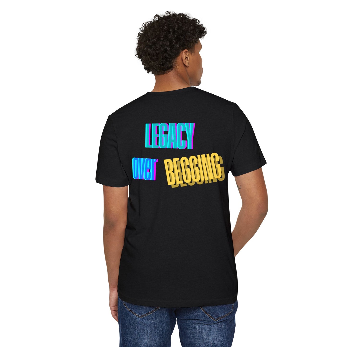 Motivational T-Shirt - 'Go Fund Me Ain't a Plan' 'Legacy Over Begging' Shirt for Kash Dream Travel Life