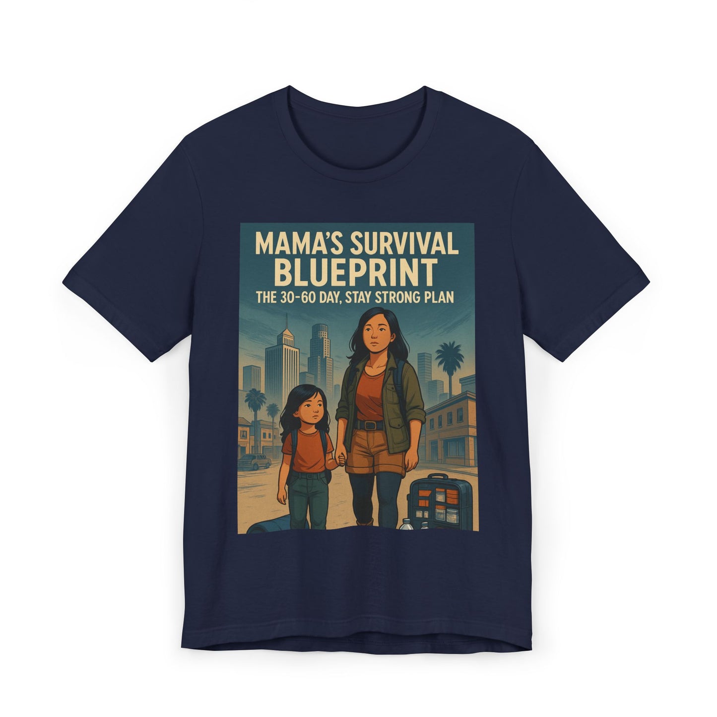 Mama's Survival Blueprint Unisex T-Shirt - Empowering Asian Family Design