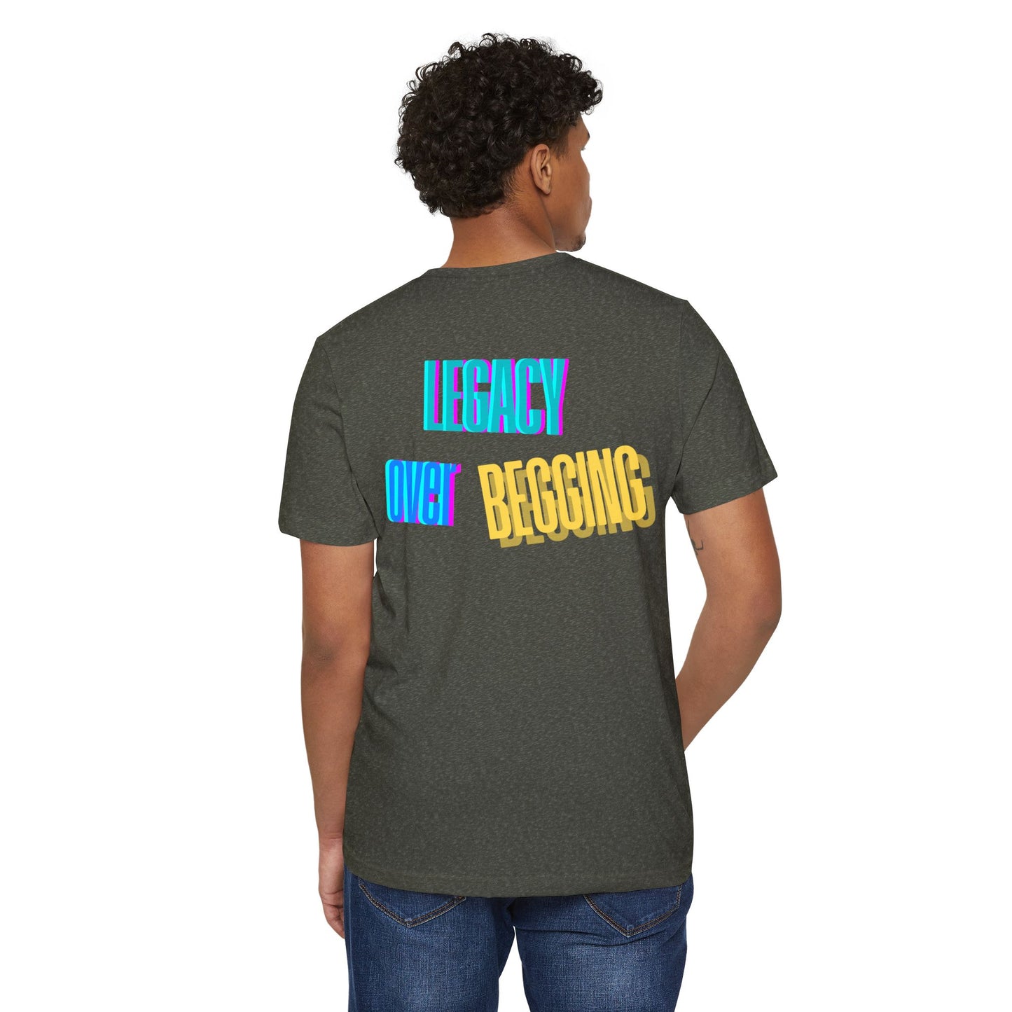 Motivational T-Shirt - 'Go Fund Me Ain't a Plan' 'Legacy Over Begging' Shirt for Kash Dream Travel Life