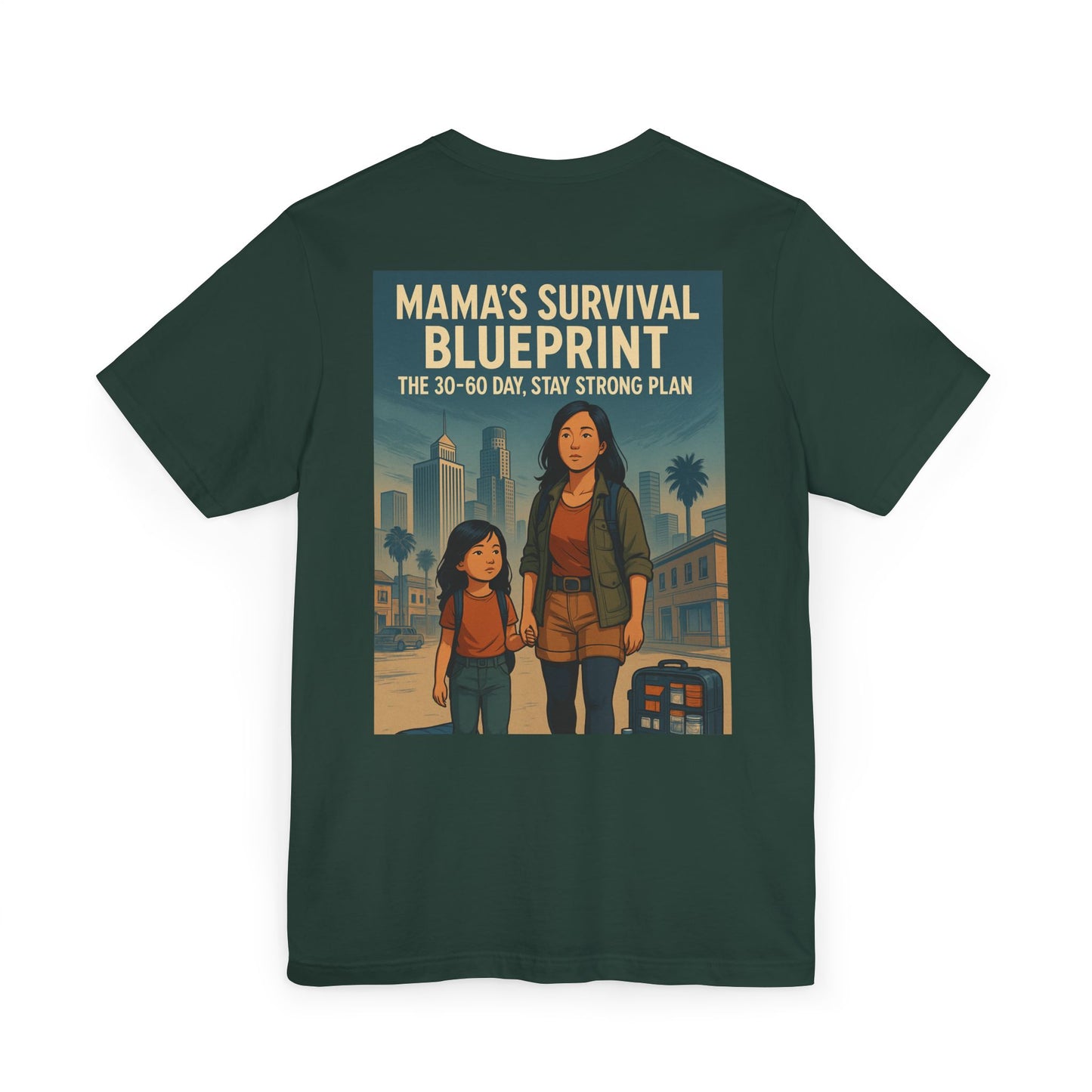 Mama's Survival Blueprint Unisex T-Shirt - Empowering Asian Family Design