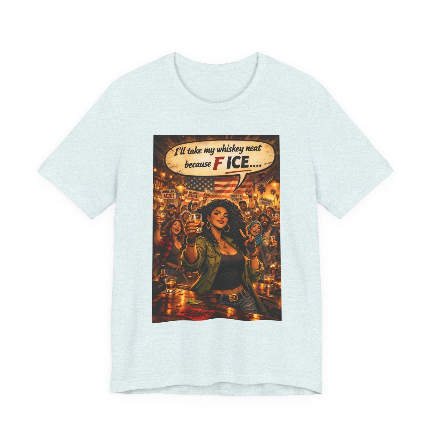 "We All Belong — No ICE" T-Shirt