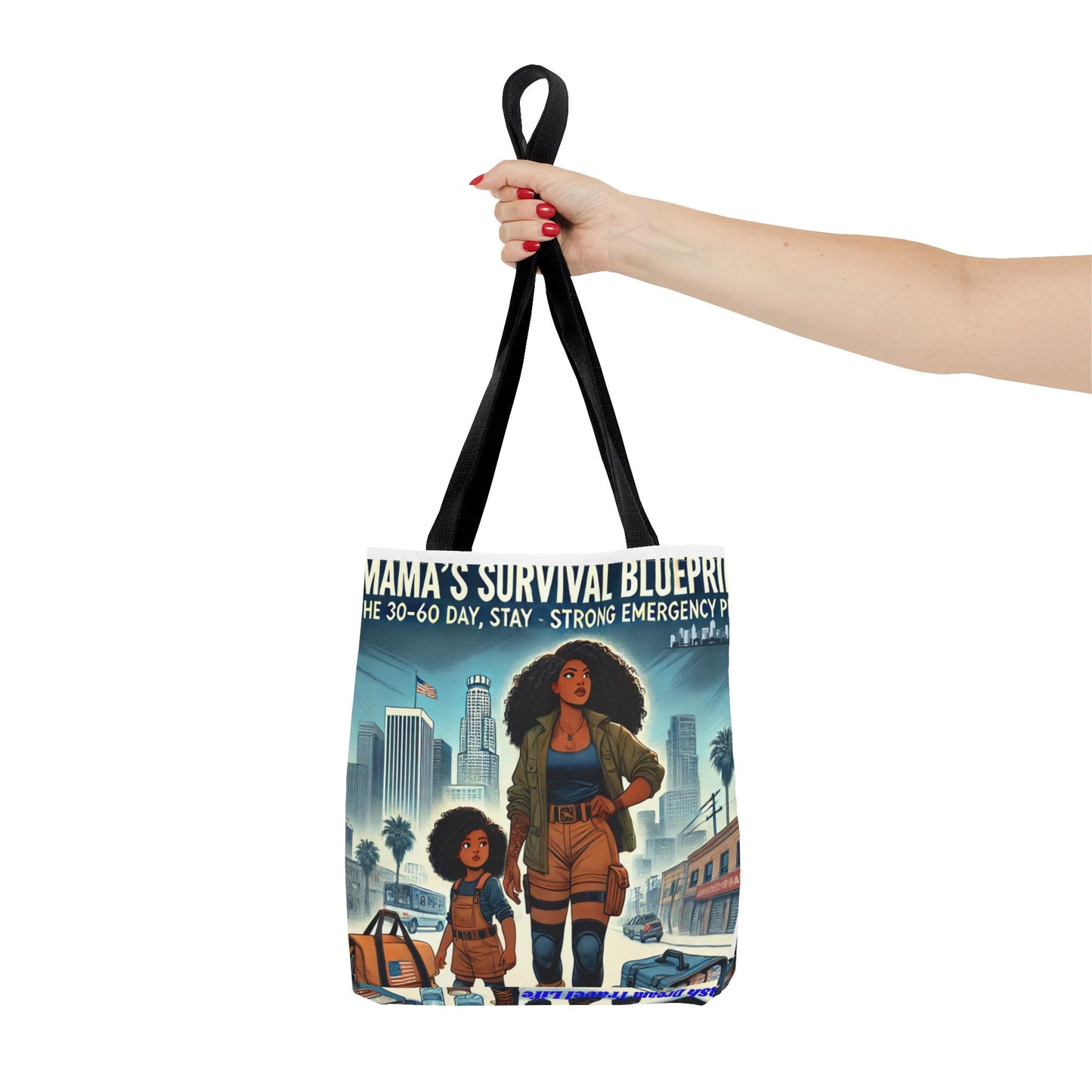 Mama's Survival Blueprint Tote Bag - Empowering Mom Life