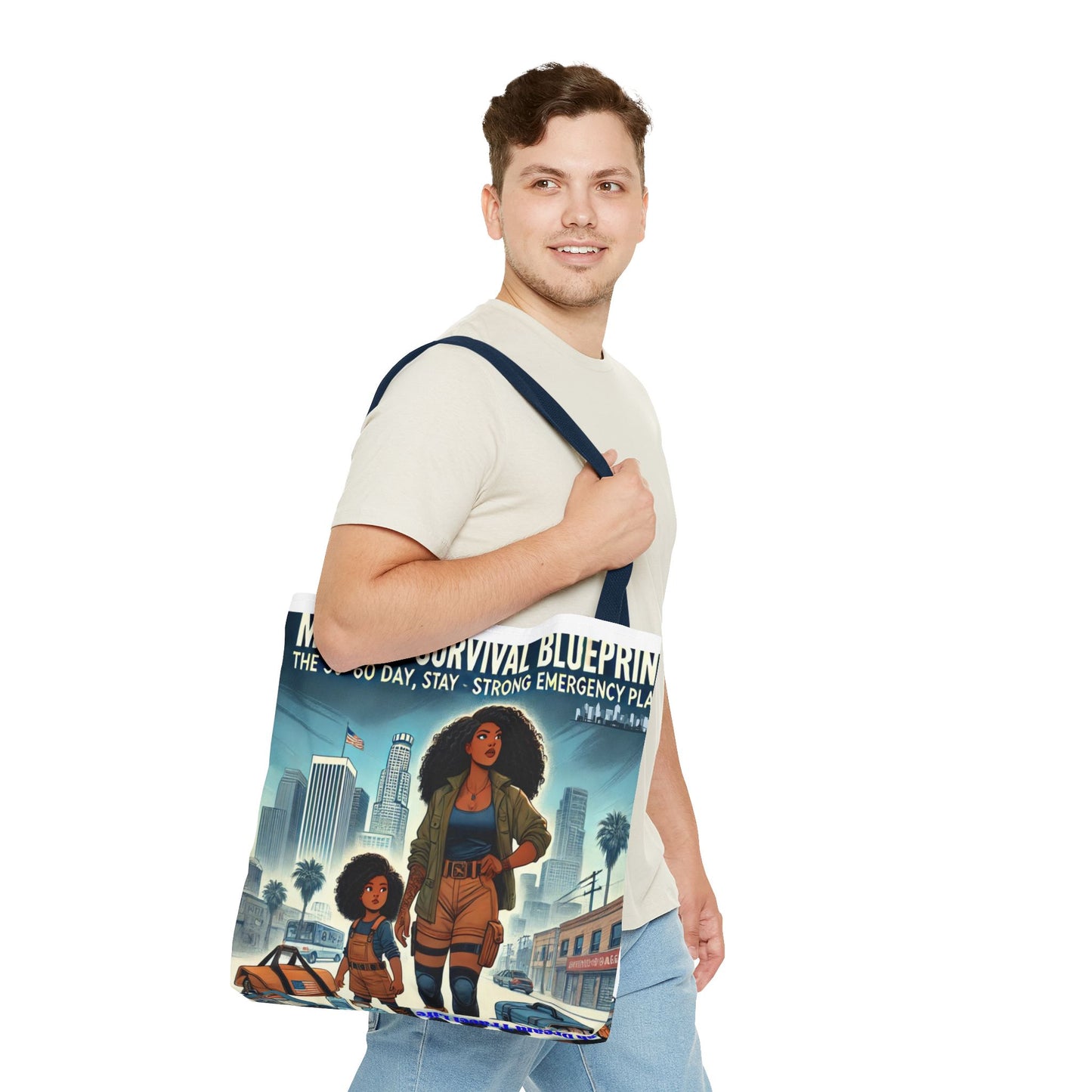 Mama's Survival Blueprint Tote Bag - Empowering Mom Life