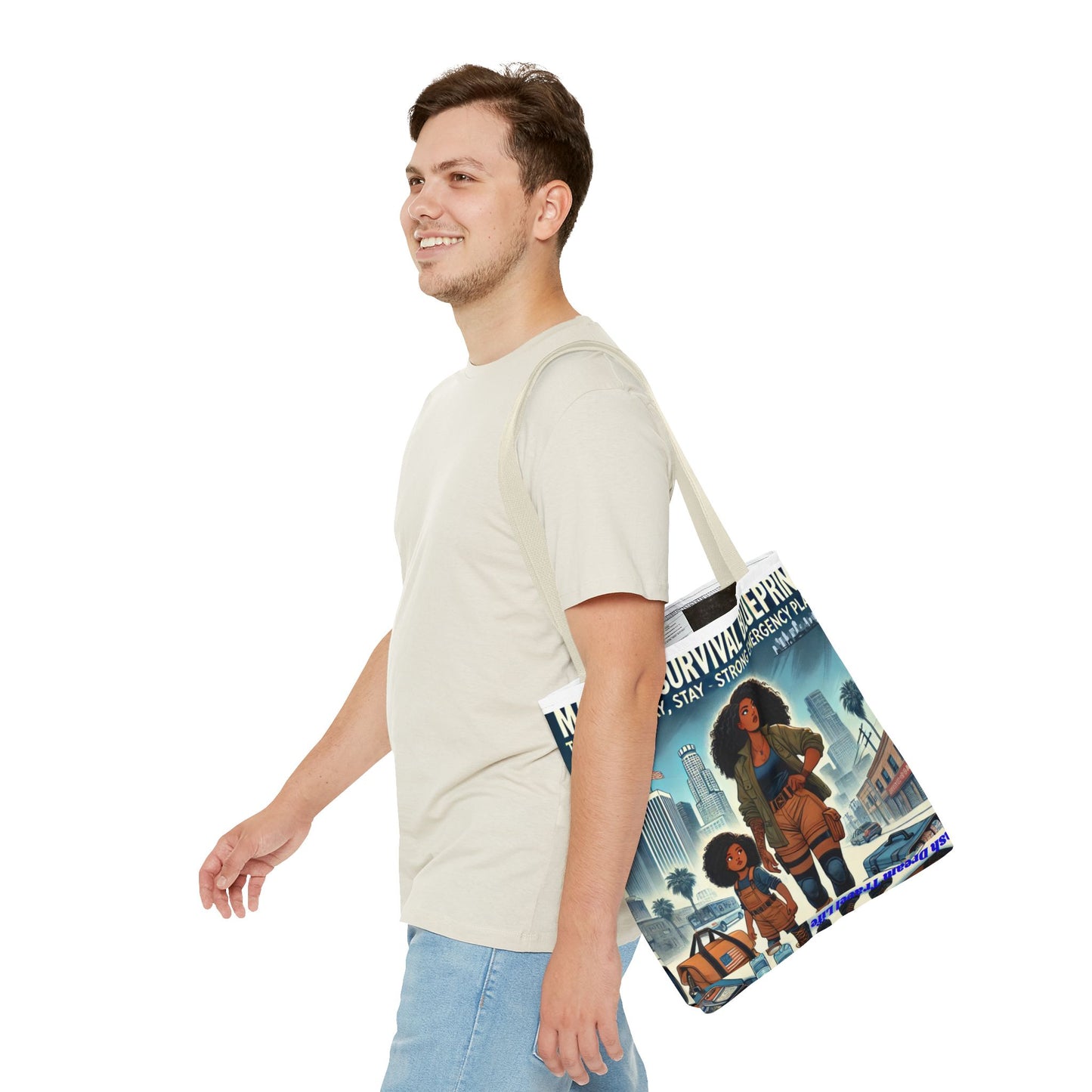 Mama's Survival Blueprint Tote Bag - Empowering Mom Life
