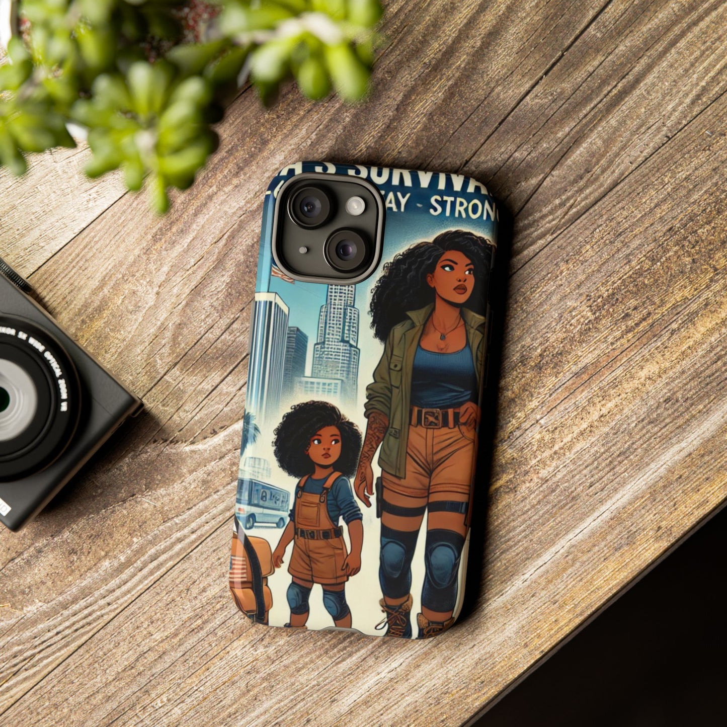 Empowering Phone Case - 'Stay Strong' Survival Design