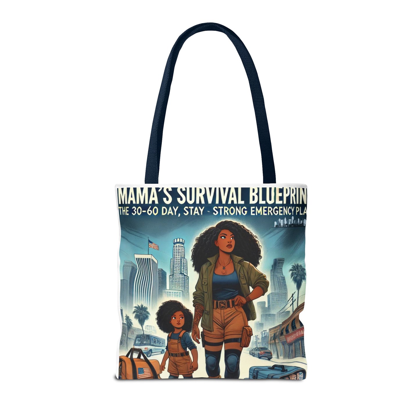 Mama's Survival Blueprint Tote Bag - Empowering Mom Life