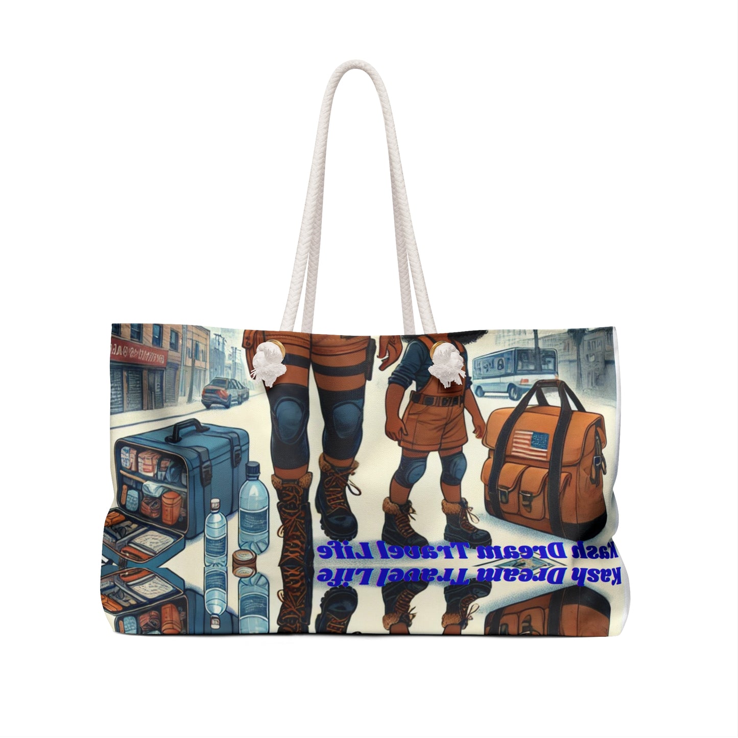 Melanated Adventurer Weekender Bag - Stylish Tote for Travel & Outdoor Fun