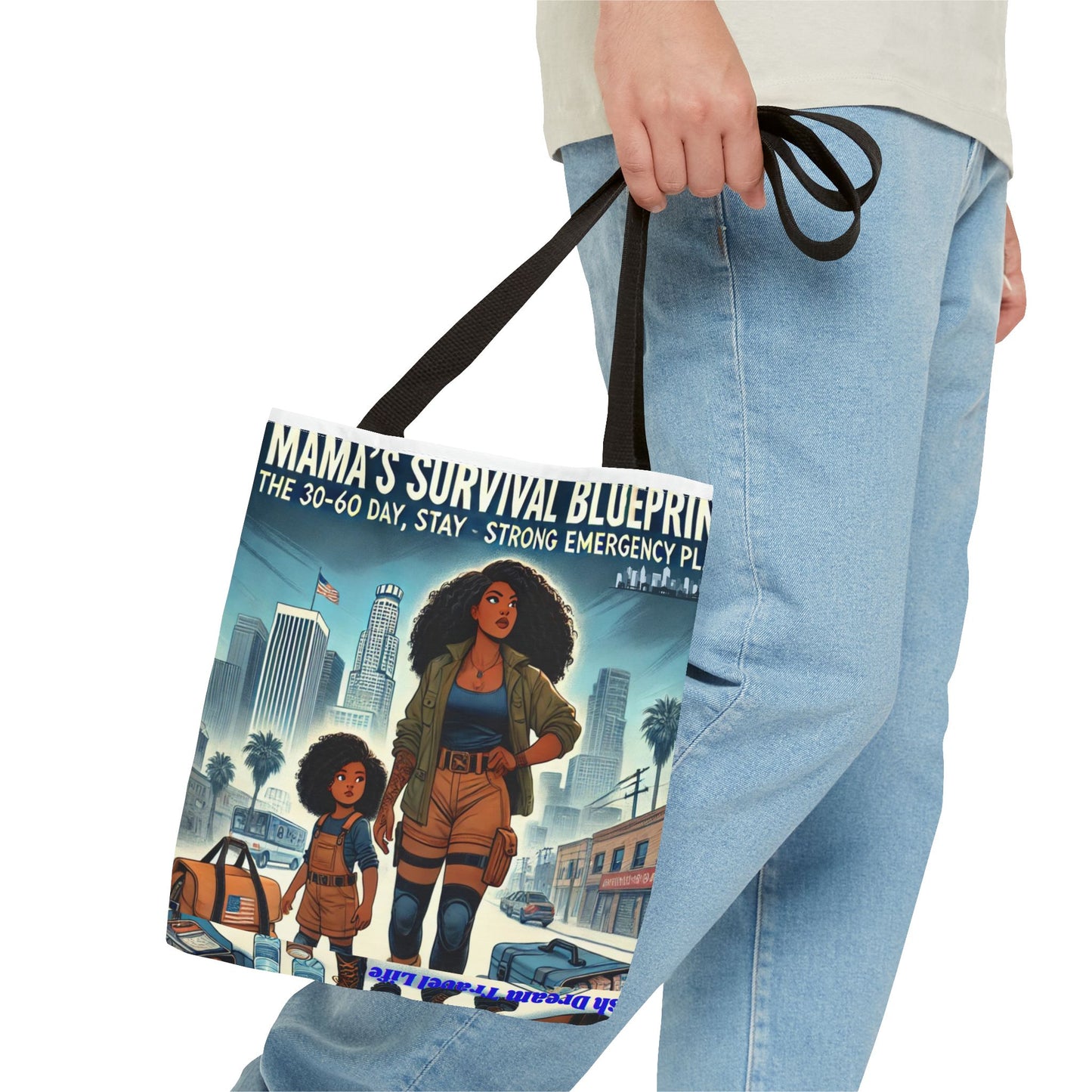 Mama's Survival Blueprint Tote Bag - Empowering Mom Life