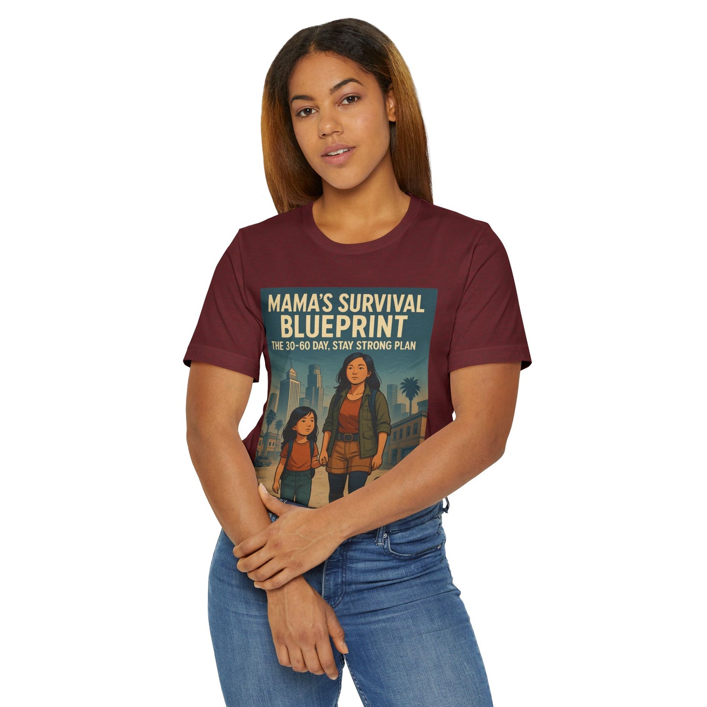 Mama's Survival Blueprint Unisex T-Shirt - Empowering Asian Family Design