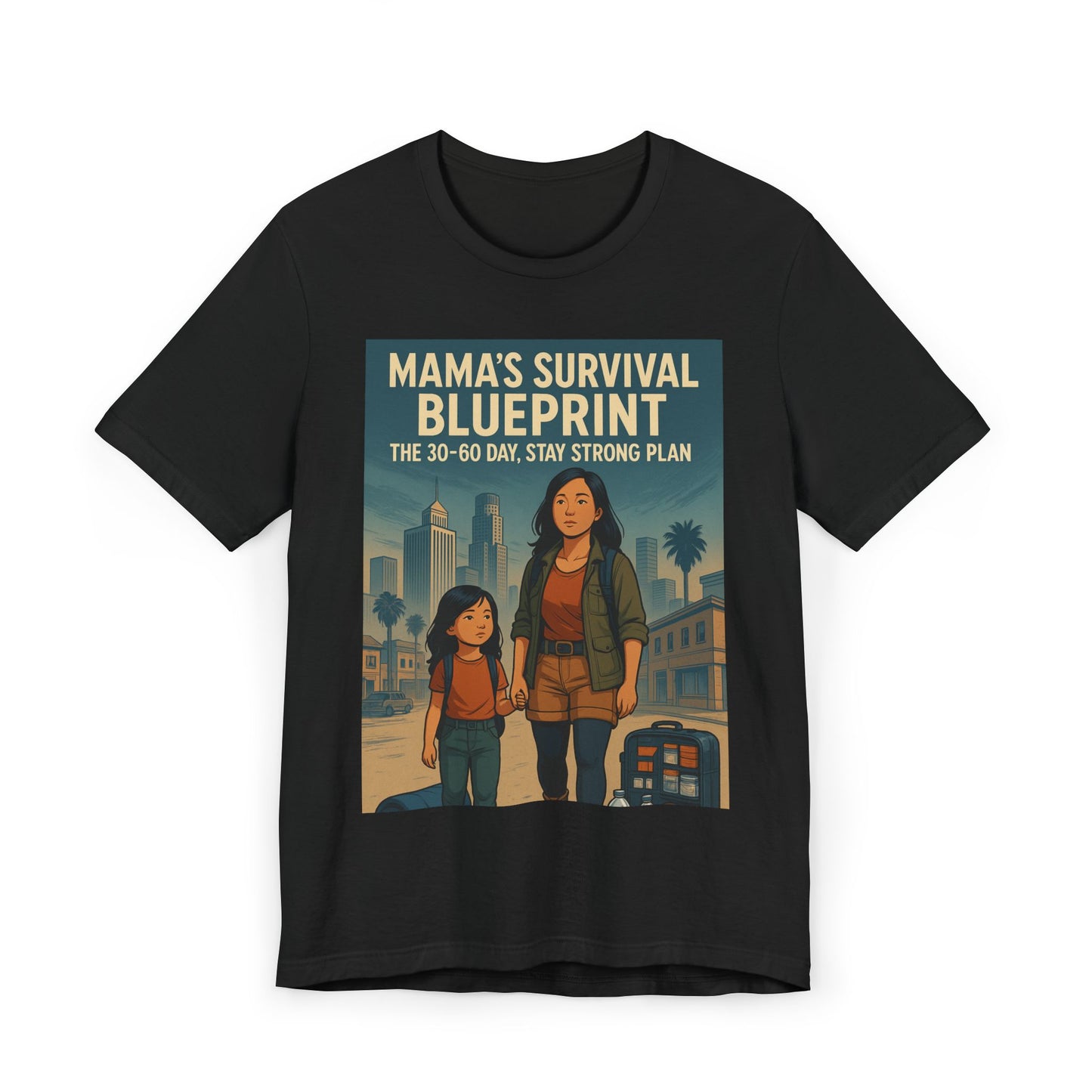 Mama's Survival Blueprint Unisex T-Shirt - Empowering Asian Family Design