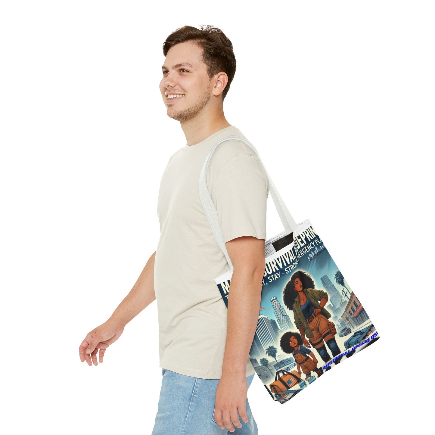 Mama's Survival Blueprint Tote Bag - Empowering Mom Life