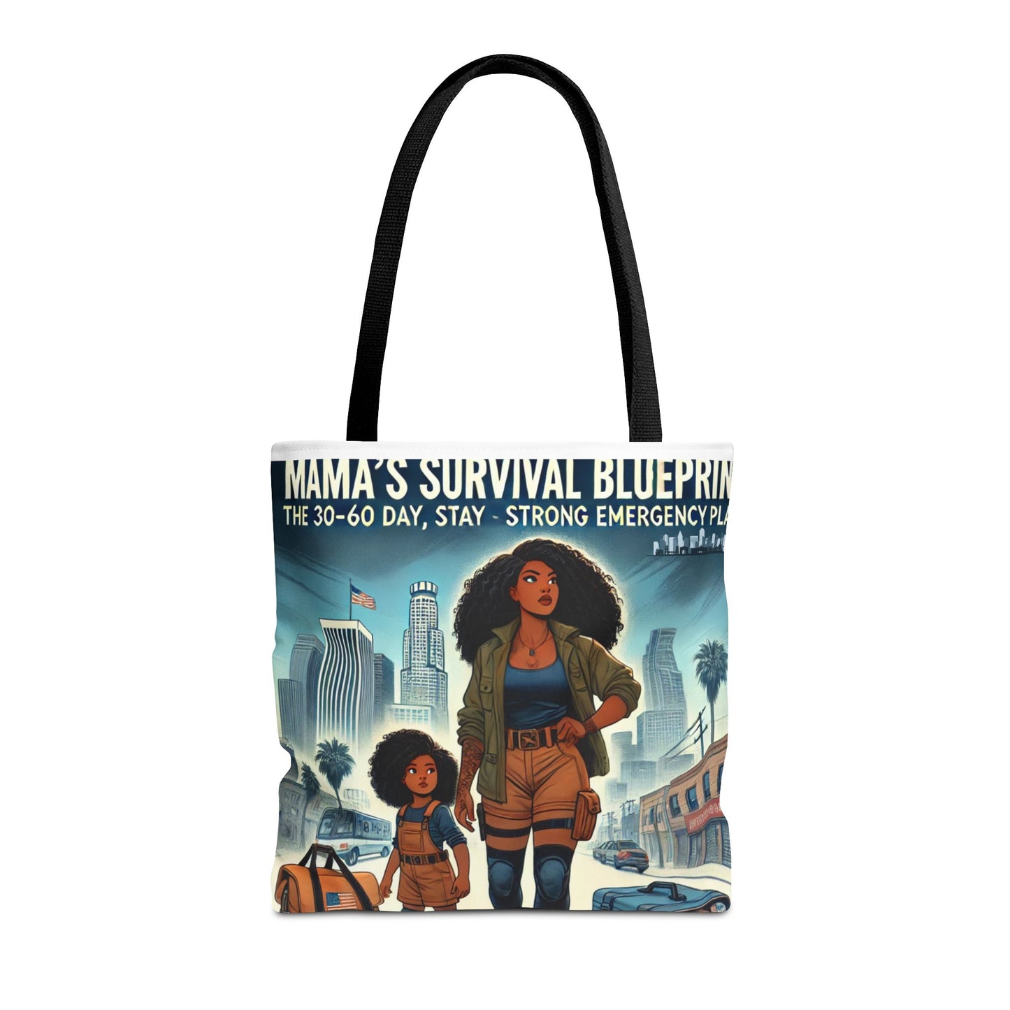 Mama's Survival Blueprint Tote Bag - Empowering Mom Life