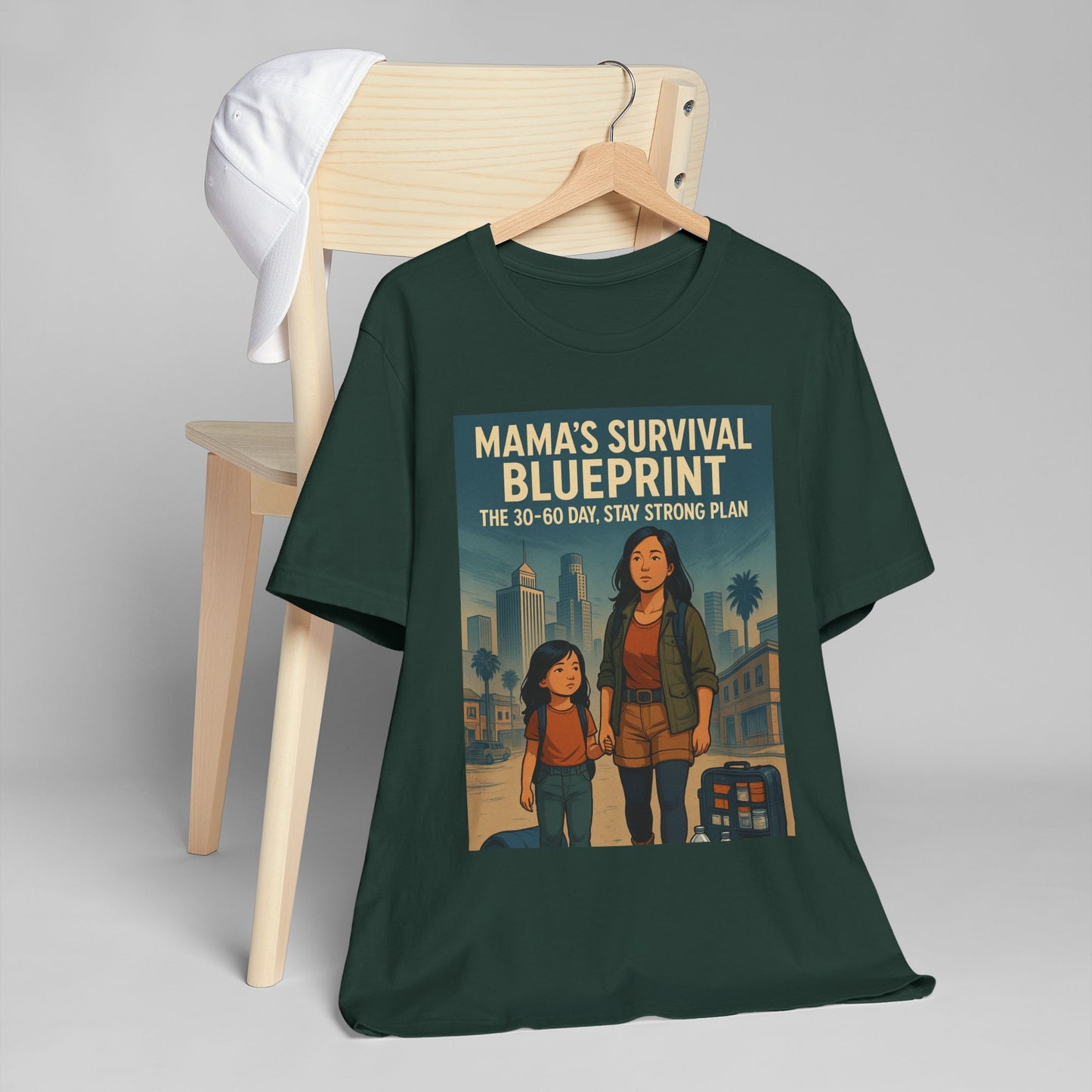 Mama's Survival Blueprint Unisex T-Shirt - Empowering Asian Family Design