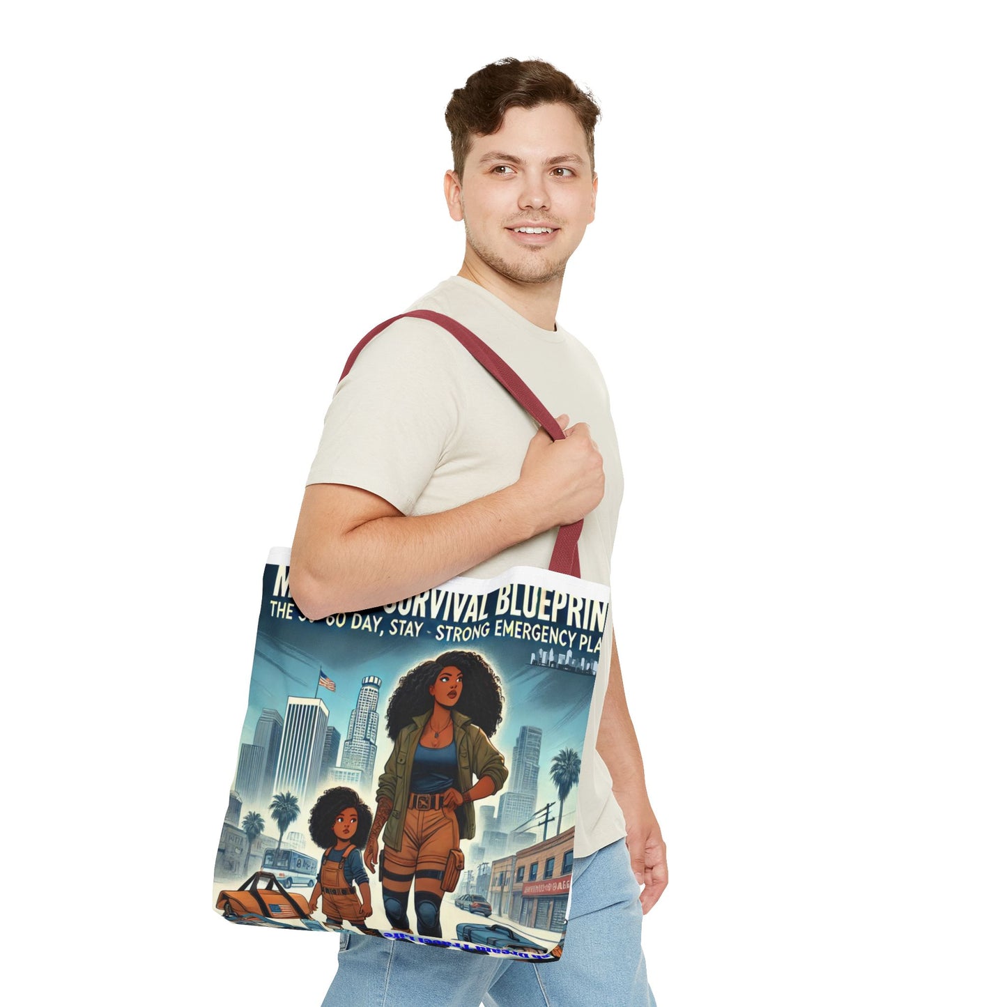 Mama's Survival Blueprint Tote Bag - Empowering Mom Life