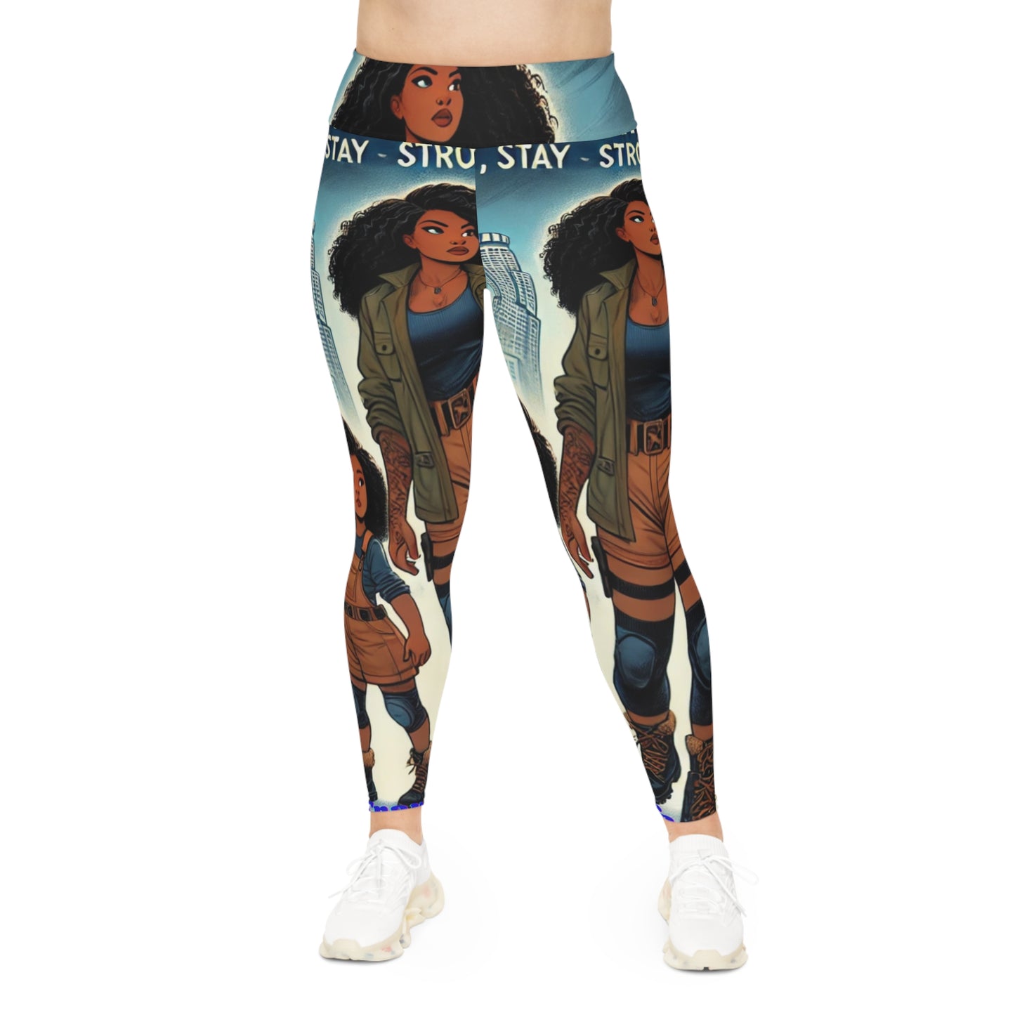 Melanated Mama and Daughter Plus Size Leggings