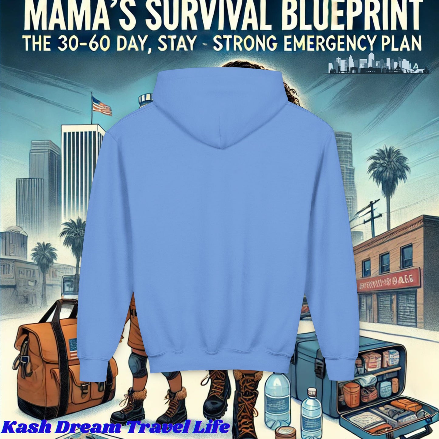 Mama's Survival Blueprint Youth Hoodie - Cozy & Inspirational Sweatshirt