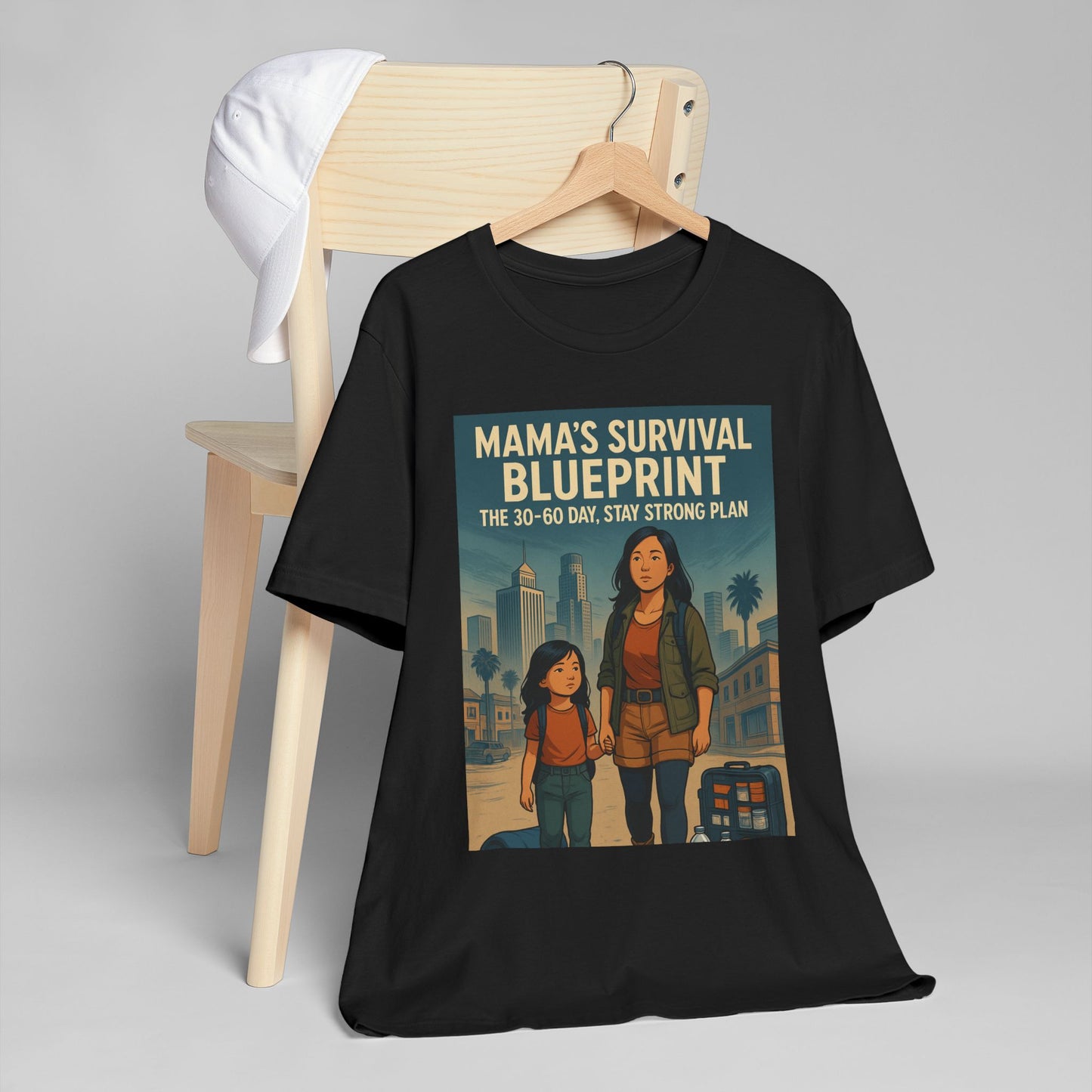 Mama's Survival Blueprint Unisex T-Shirt - Empowering Asian Family Design