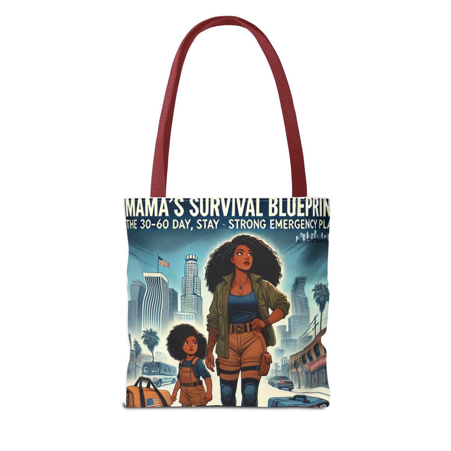 Mama's Survival Blueprint Tote Bag - Empowering Mom Life