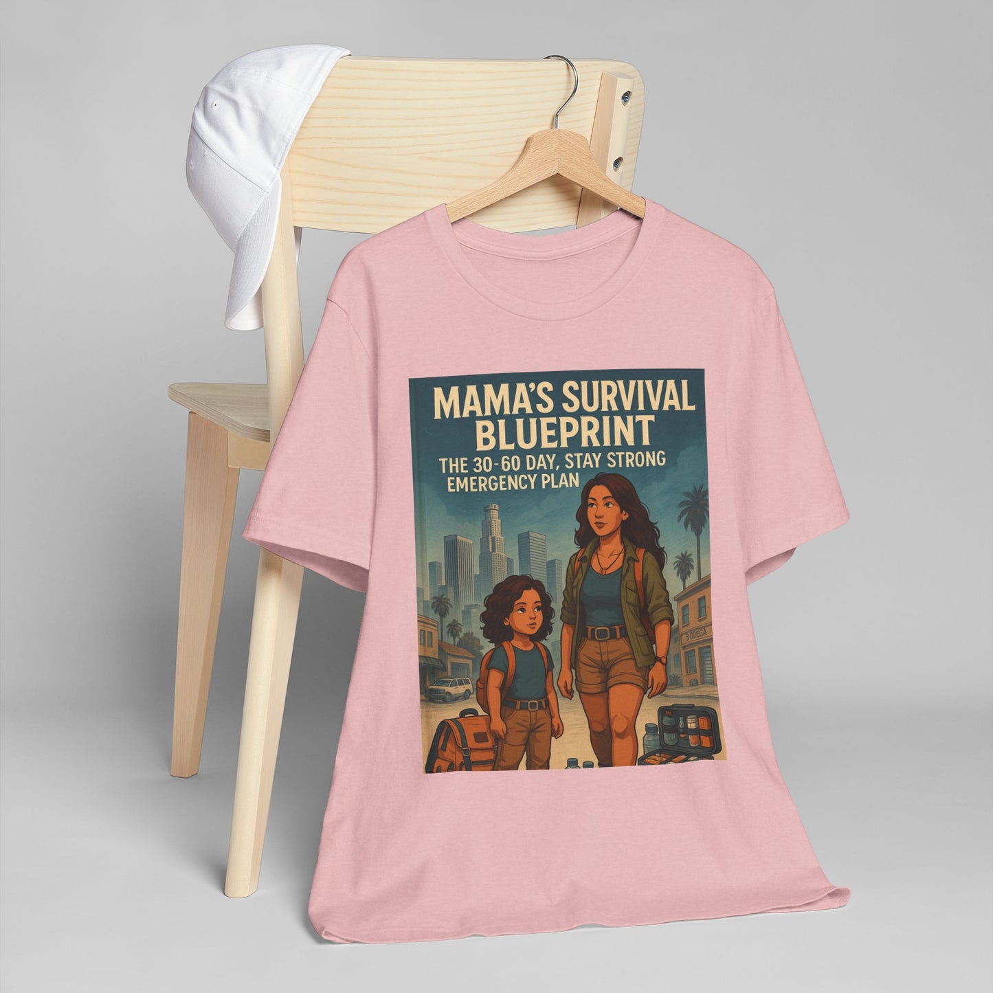 Mama's Survival Blueprint Latin Unisex Jersey T-Shirt - Empowering Family Design for Everyday Wear