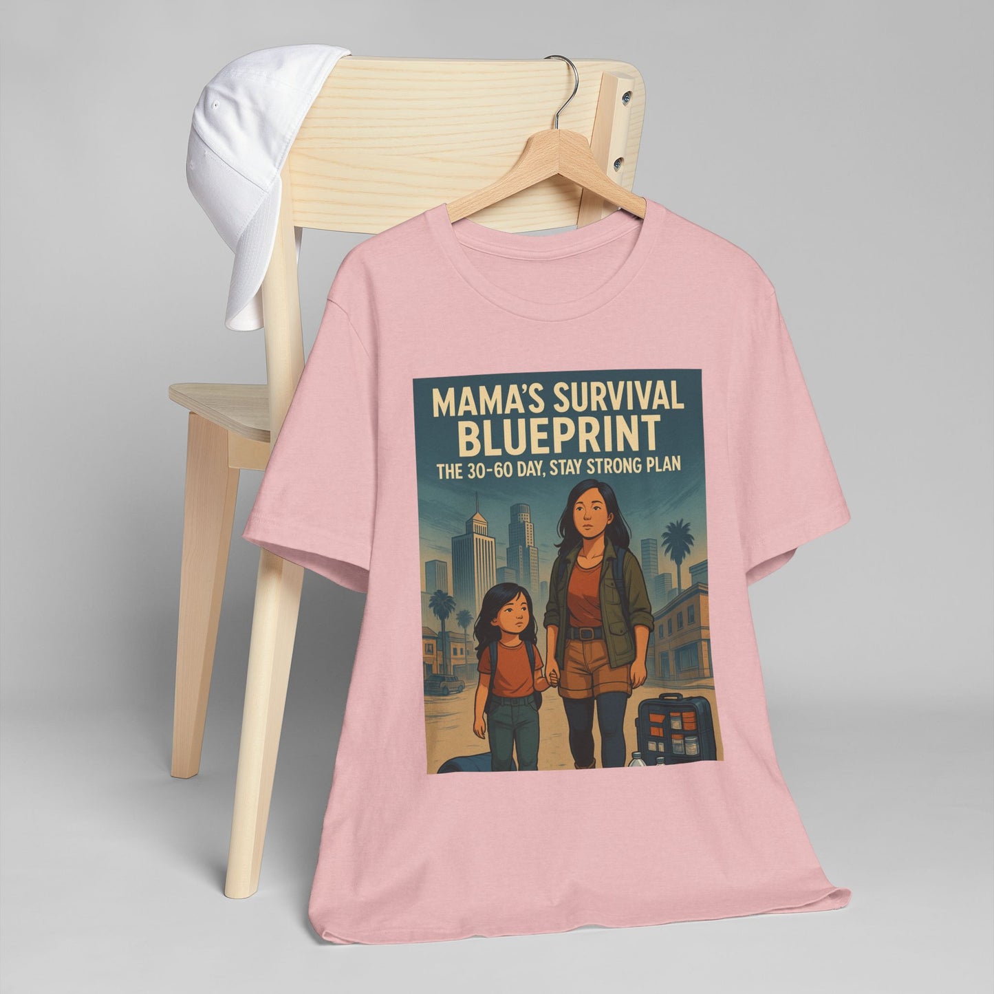 Mama's Survival Blueprint Unisex T-Shirt - Empowering Asian Family Design