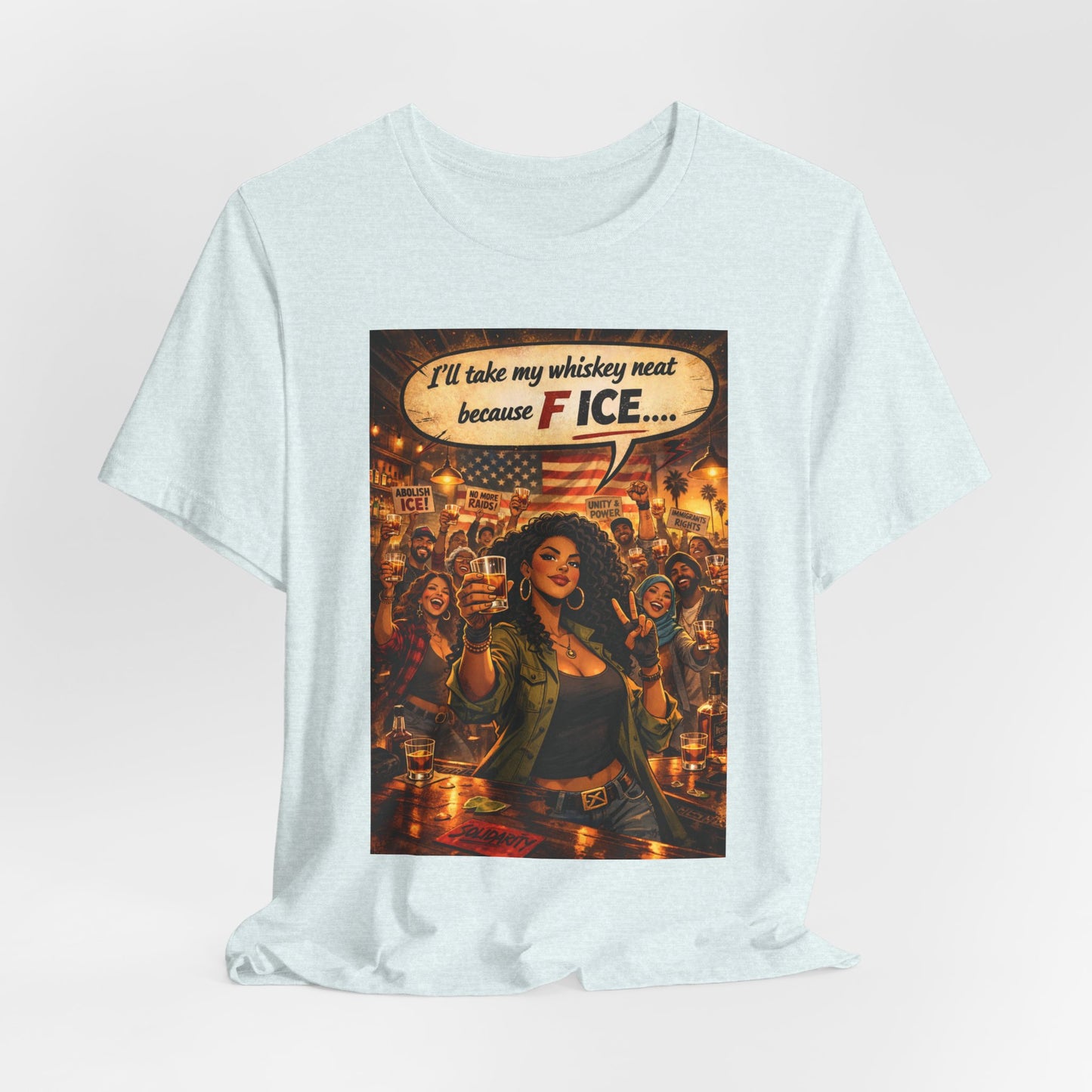 "We All Belong — No ICE" T-Shirt