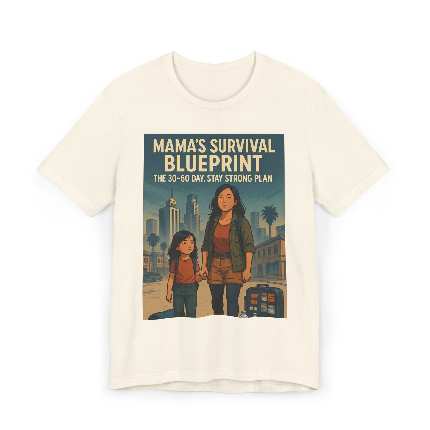 Mama's Survival Blueprint Unisex T-Shirt - Empowering Asian Family Design