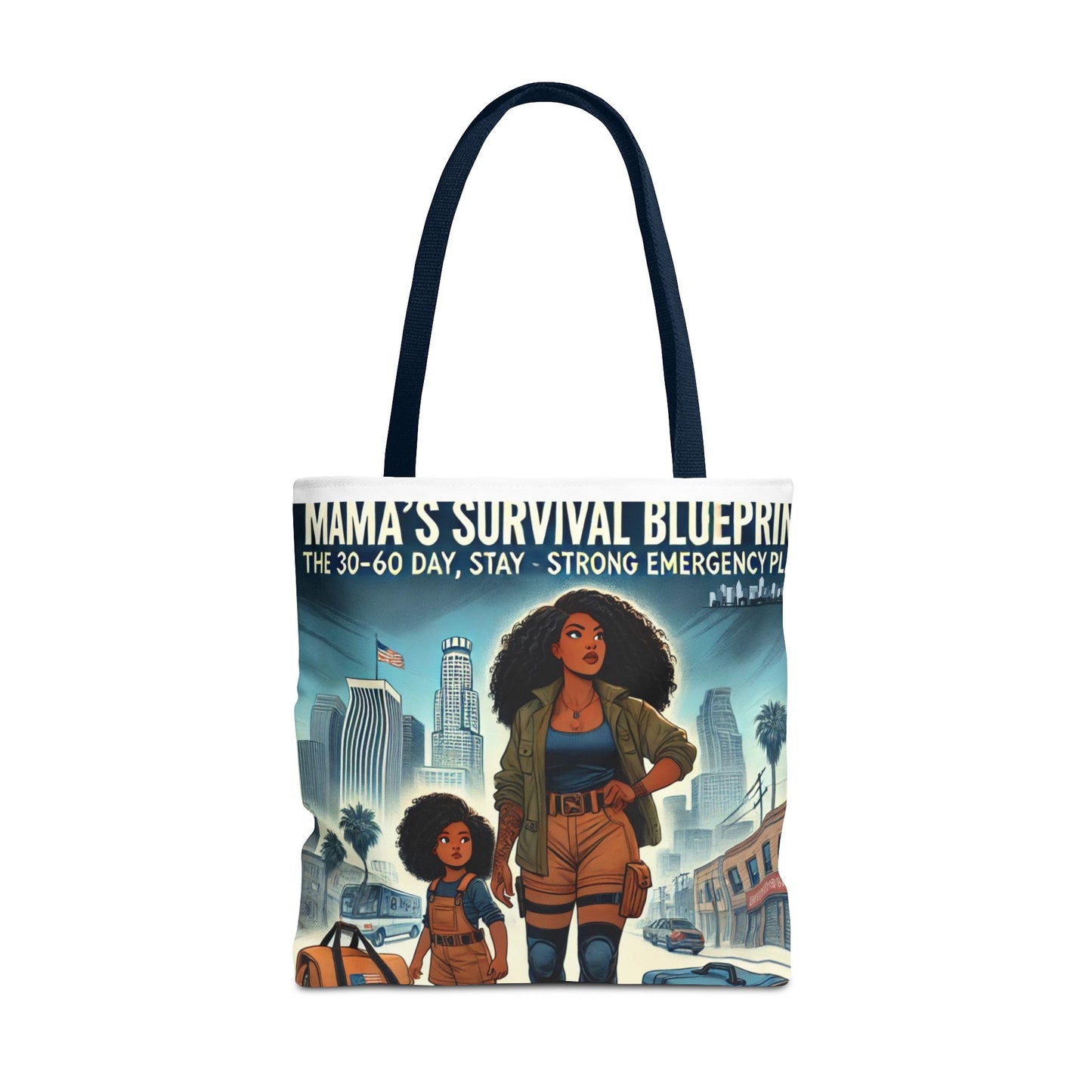 Mama's Survival Blueprint Tote Bag - Empowering Mom Life