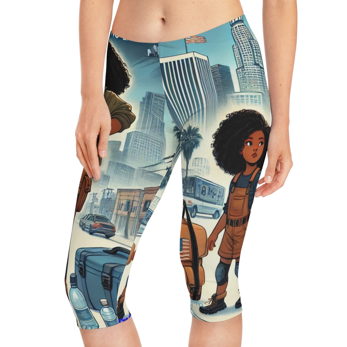 Capri Leggings Mama's Survival BluePrint Book Cover Paddle Pushers